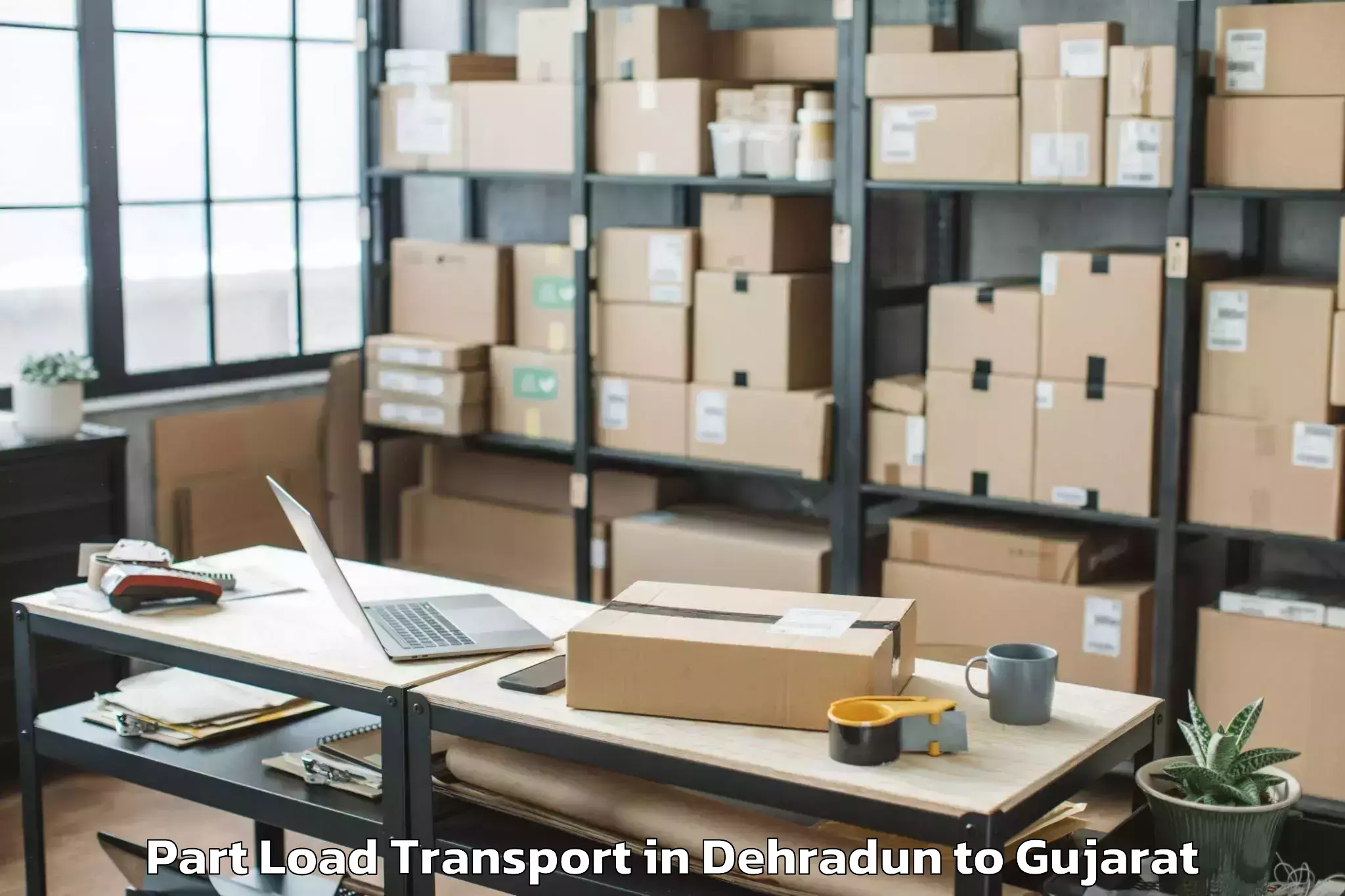 Comprehensive Dehradun to Porbandar Part Load Transport